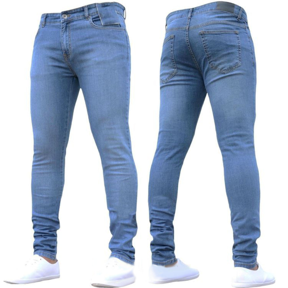 draad reactie Onveilig Jeans Men Elastic Waist Skinny Jeans Men Autumn Winter Men Skinny Jean –  DesertStore.shop