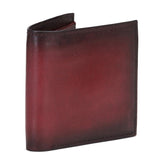 Red Italian Leather Men's Wallet Set