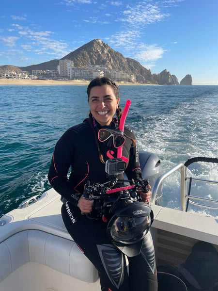 Underwater Photographer on boat