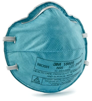 3M™ Particulate Respirator and Surgical Mask 1860S