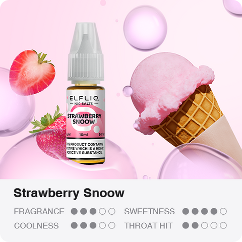 ELFLIQ - Strawberry Snoow (Ice Cream) 10ml E-Liquid