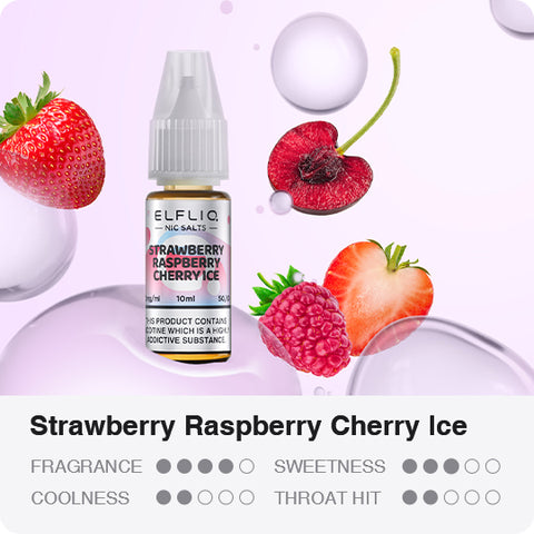 ELFLIQ - Strawberry, Raspberry, Cherry Ice 10ml E-Liquid
