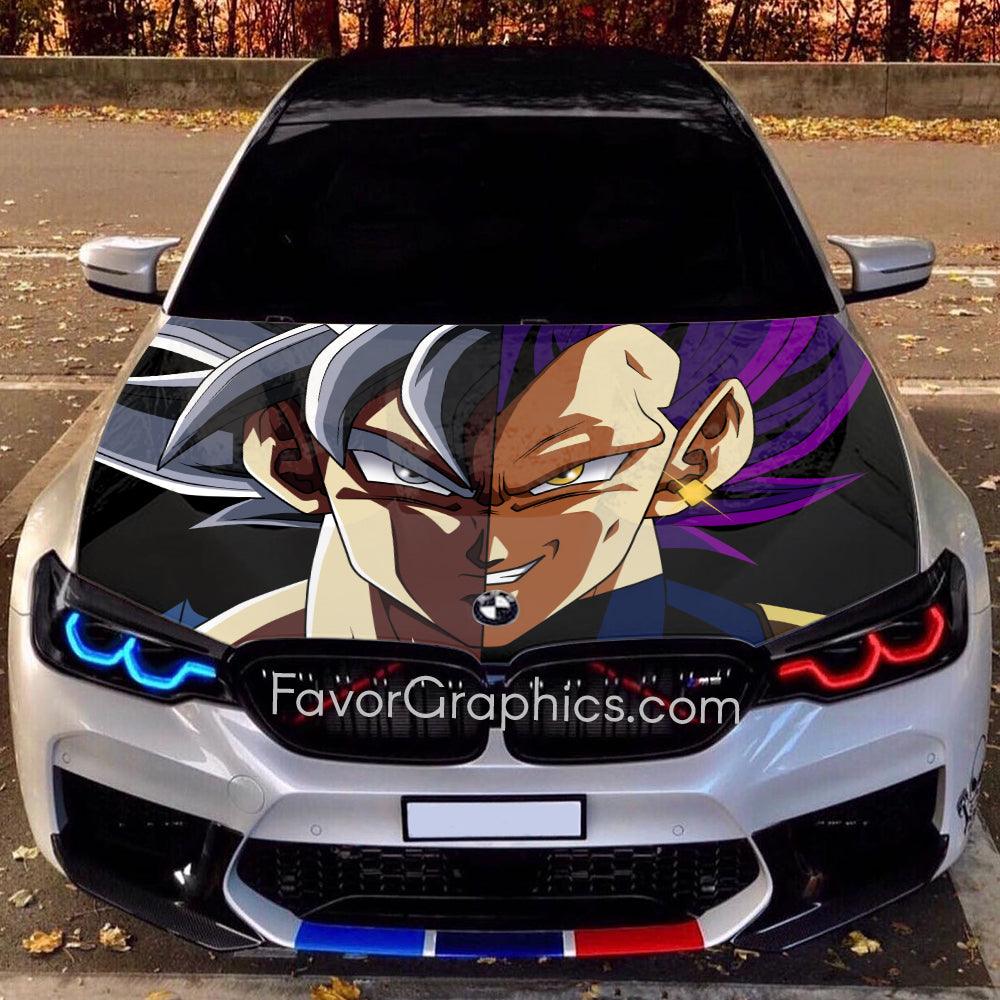 Goku Vegeta Dragon Ball Itasha Car Vinyl Hood Wrap Decal Sticker ...