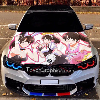 Depressed Anime Sad Girl Waifu Slap Sticker Vinyl Sticker Car