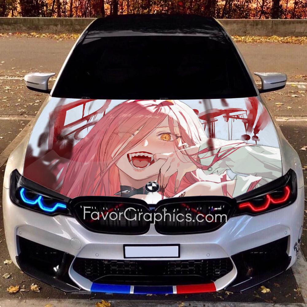 Power Chainsaw Man Vinyl Car Wraps on Autos, Trucks, and SUVs