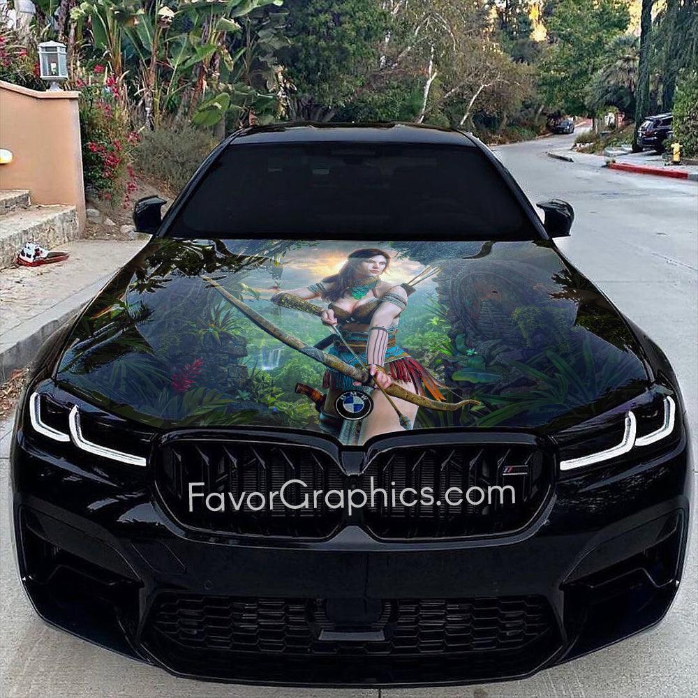 Lara Croft Car Wraps on Autos, Trucks, and SUVs