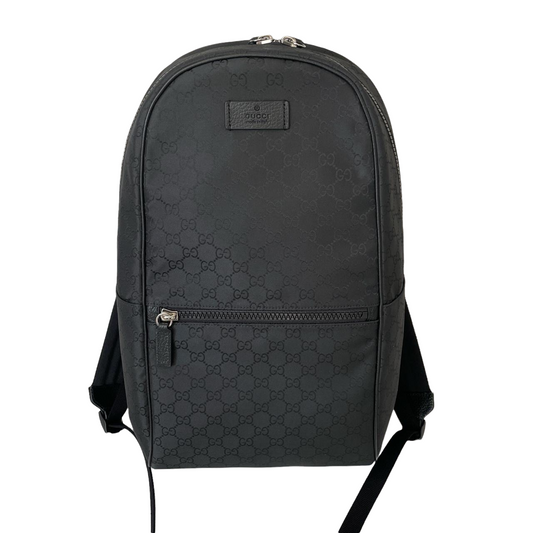 GUCCI GG SUPREME WEB MONOGRAM MESSENGER BAG - BLACK – SGN CLOTHING