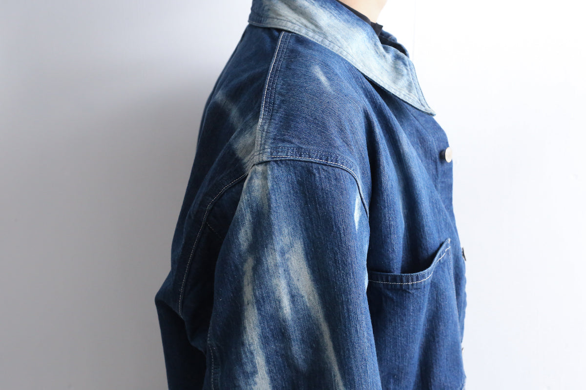 AURALEE SUN FADE BLEACH LIGHT DENIM SHIRTS BLOUSON/5P PANTS – Chum!