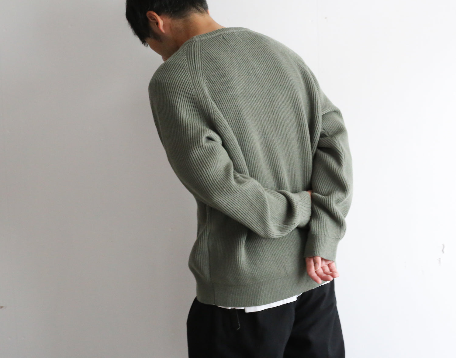 EVCON CREW NECK SWEATER[GREEN]-