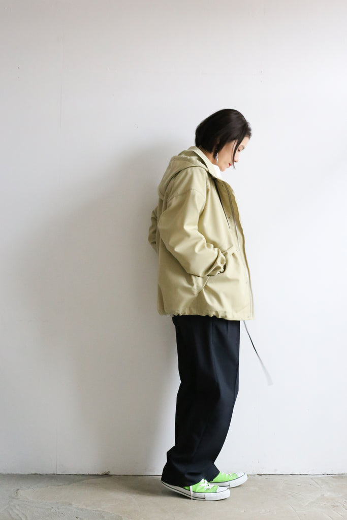 WOOL MAX CANVAS HOODED BLOUSON+select-technology.net