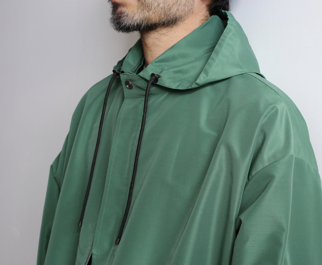 AURALEE SILK POLYESTER GROSGRAIN HOODED BLOUSON – Chum!