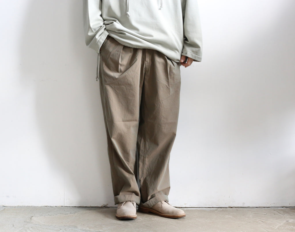 STILL BY HAND 玉虫素材 IN BOX PLEATS WIDE PANTS – Chum!