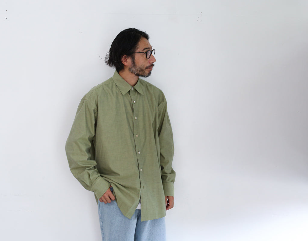 【AURALEE】FINX OX CHAMBRAY SHIRTS