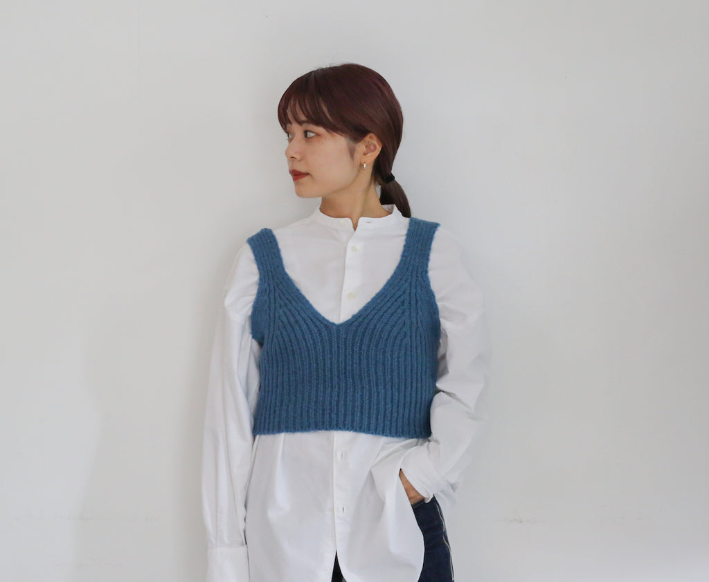 AURALEE WOOL BABYCAMEL BRUSHED YARN KNIT - ニット/セーター