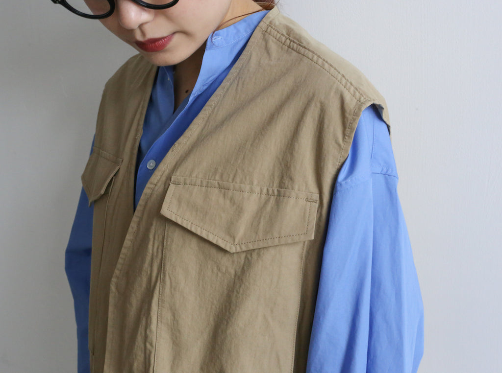 PHEENY Cotton nylon dump field jacket vest – Chum!