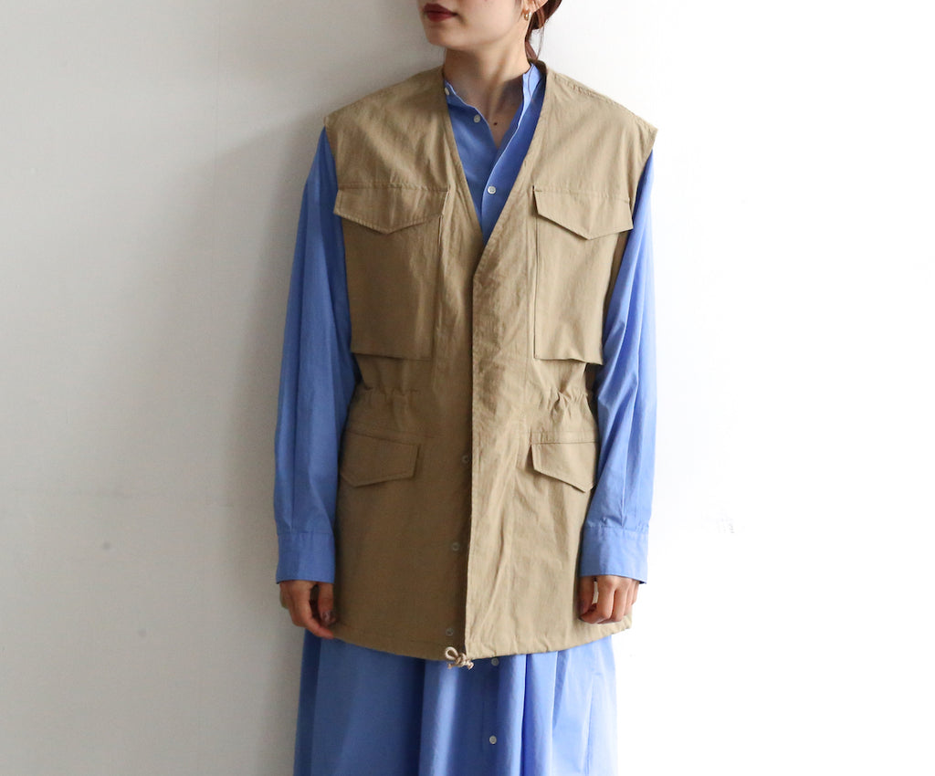 PHEENY Cotton nylon dump field jacket vest – Chum!