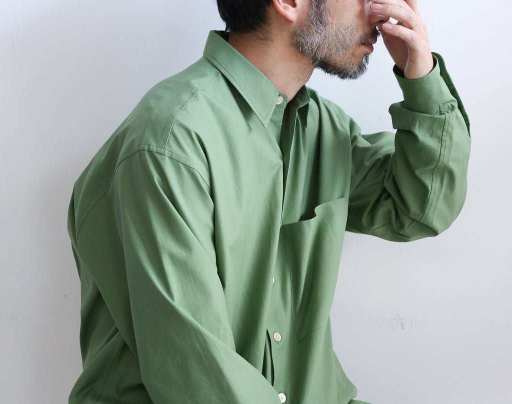 トップスauralee シャツ　WASHED FINX TWILL CPO SHIRT