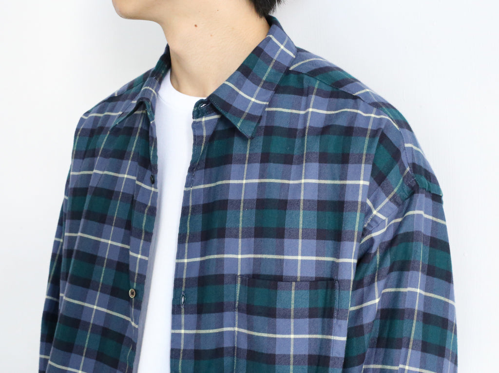 Graphpaper Check Flannel Oversized Regular Collar Shirt – Chum!