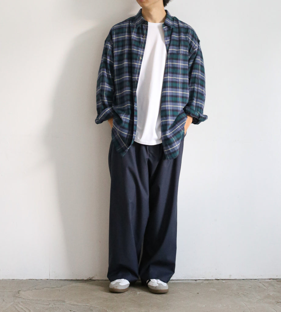 Graphpaper Check Flannel Oversized Regular Collar Shirt – Chum!