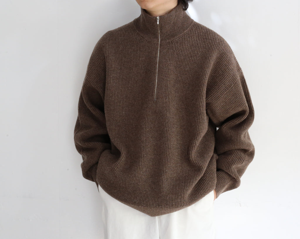 YLÈVE LAMB WOOL KNIT HALF ZIP P/O – Chum!