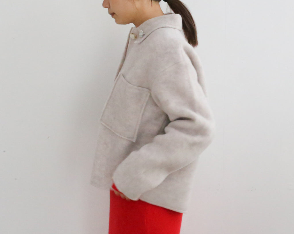 MEYAME LIGHT WOOL SHORT JACKETMADEINJAPAN