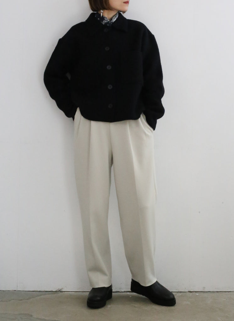 MEYAME light wool short jacket ブラック - その他