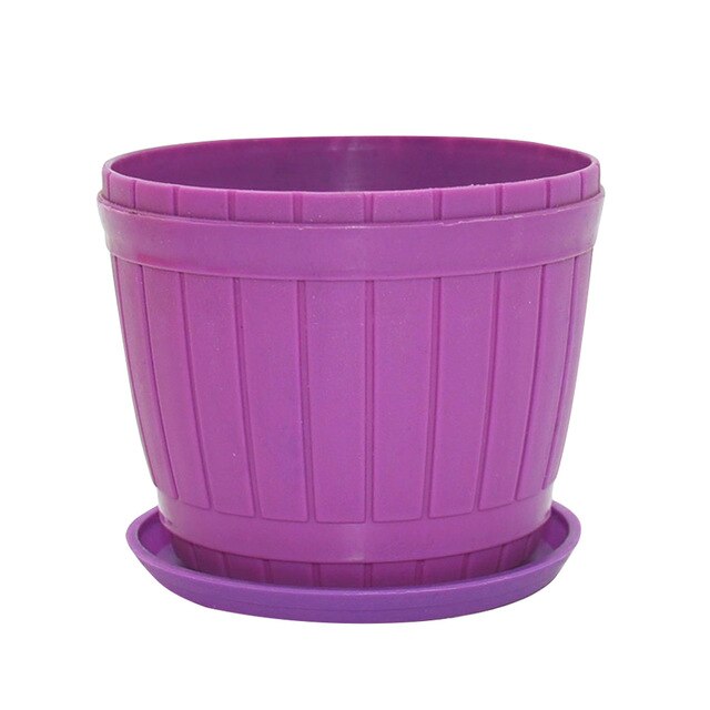 Pot De Fleur Plastique Imitation Bois Violet – Mon Pot De Fleur