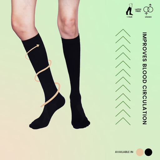 Sorgen Premium Microfiber Compression Socks Flight Socks, Relieves tired  and aching legs,pain and swellings