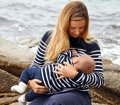 Collant noir opaque de grossesse 60 deniers pour future maman - Inelle