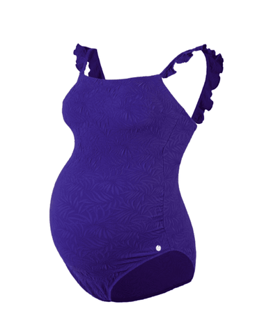 Maillot de bain une pièce femme enceinte Maldives violet