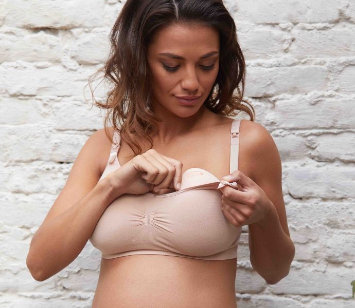 Maternity and nursing seamless bra Milk blush - Cache Coeur – Cache Cœur US