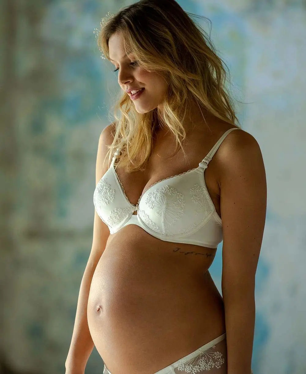 Maternity and nursing push-up bra Louise ivory