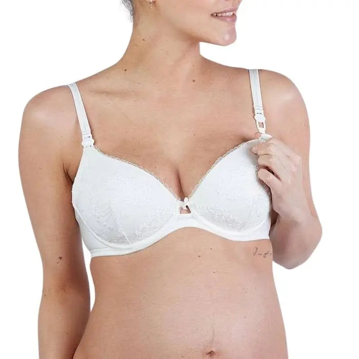 Maternity and nursing push-up bra Louise ivory