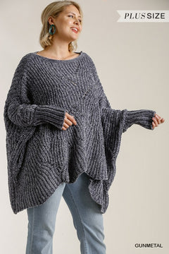 Cozy Up Chenille Knit Sweater (PLUS)