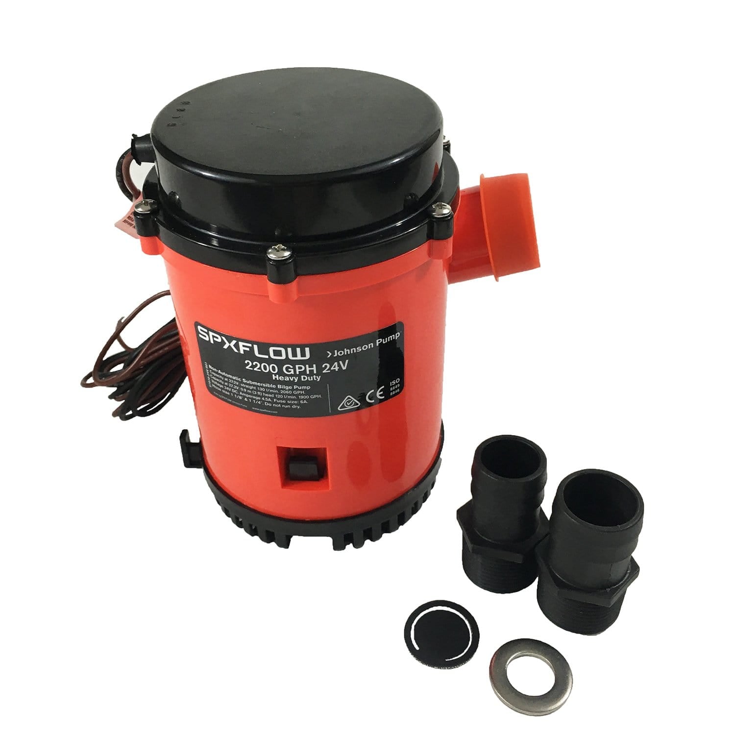 Johnson Pump 02204-002 24-Volt 2200 Auto Bilge Pump w/ Electro-Magneti