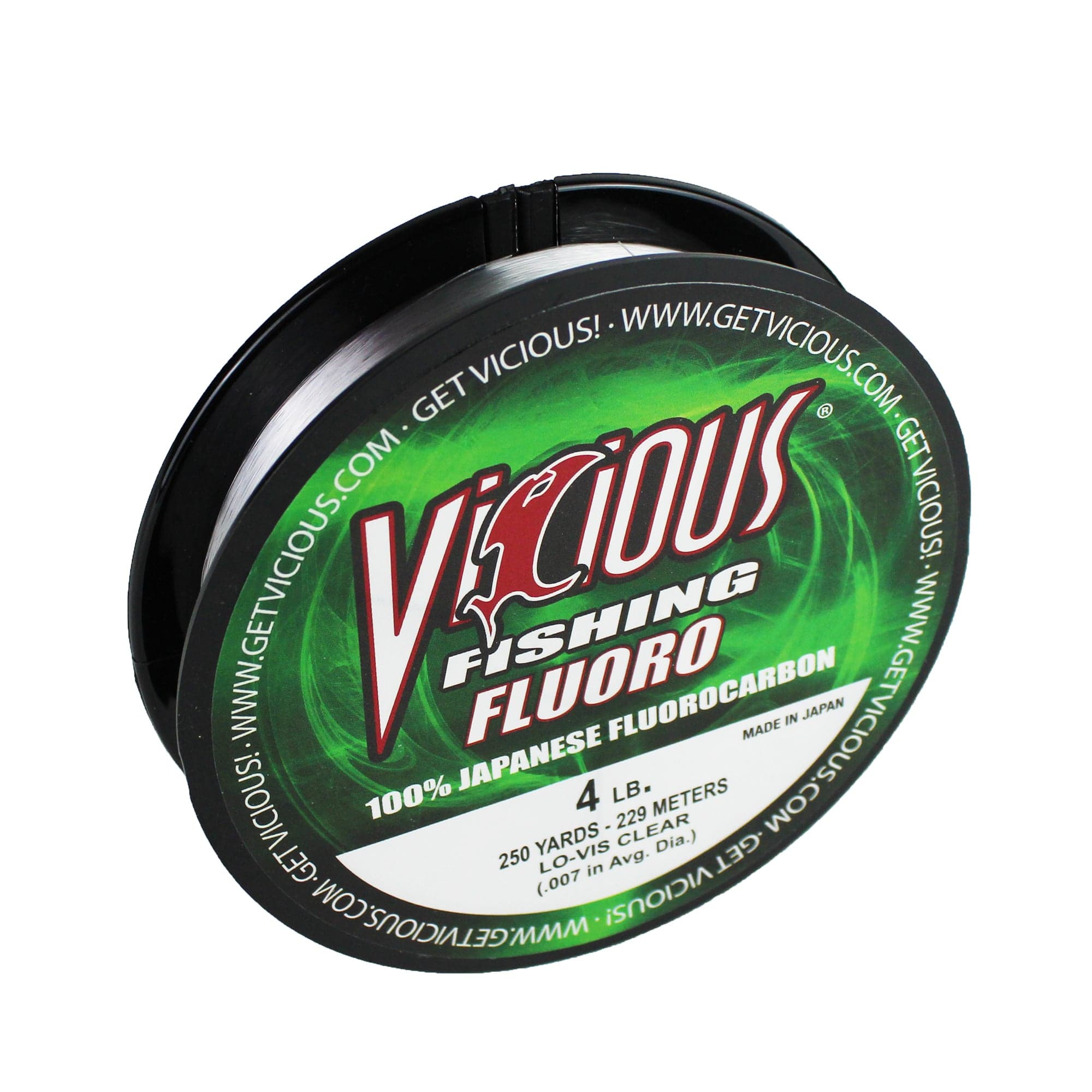 Vicious Fishing 800 Yards/Clear FLB-12 100% Fluorocarbon Line 12lbs