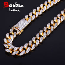 Load image into Gallery viewer, Bubble Letter Miami Cuban Link Chain for Men
