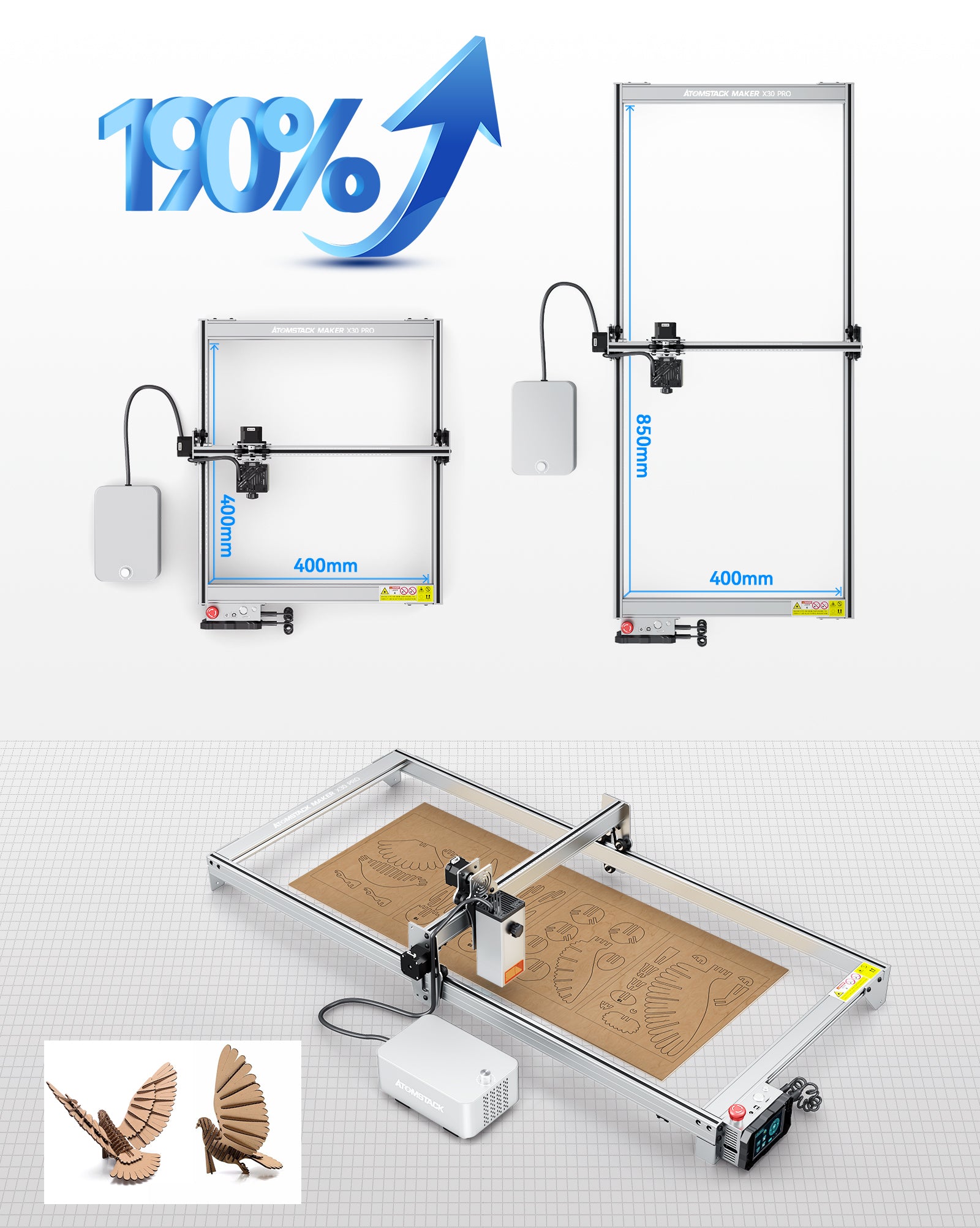 ATOMSTACK Extension Kit For X30 Pro/S30 PRO/A30 PRO Laser Engraver Machine  US