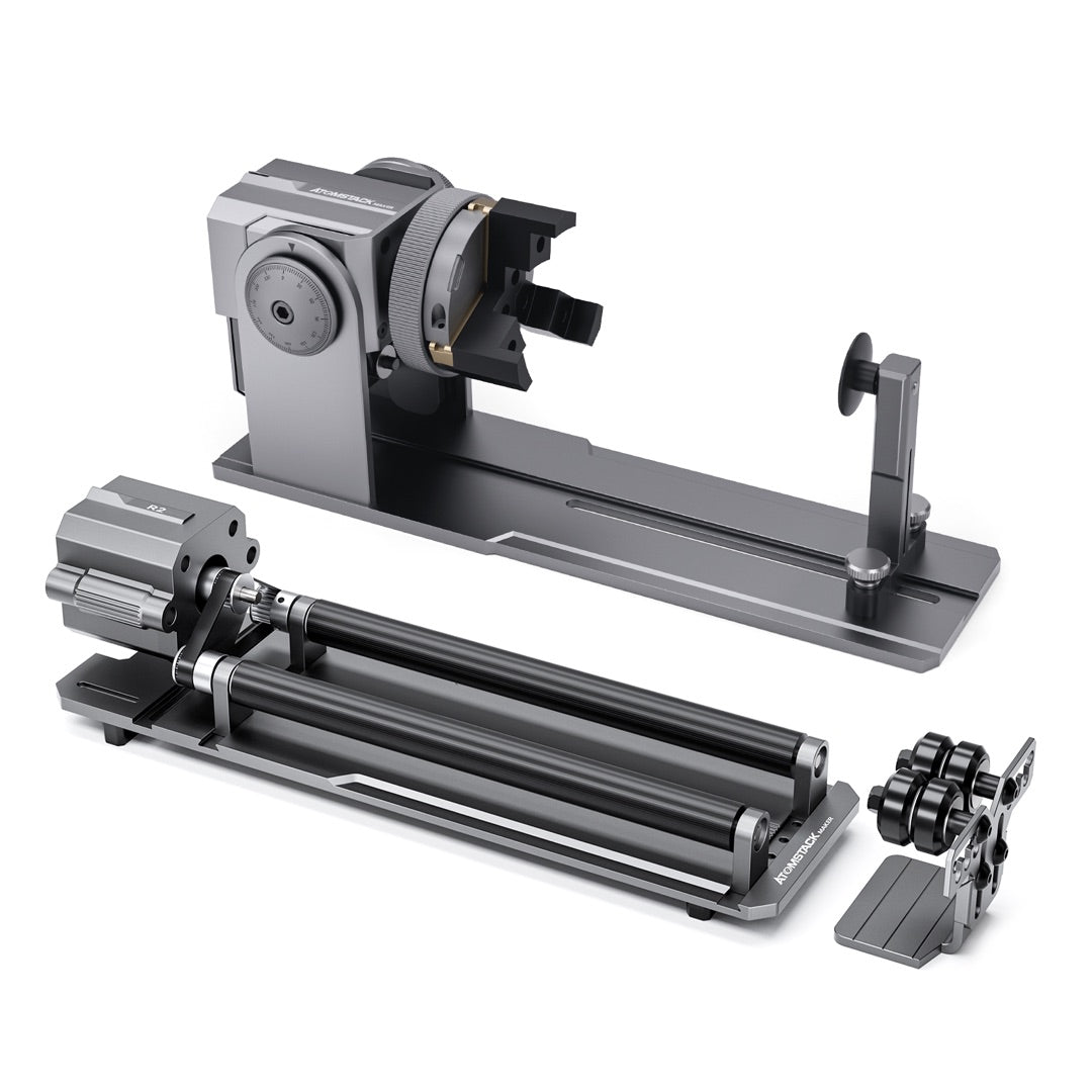 Atomstack R1 Pro Multi-function Chuck and Roller Rotary for Laser Engraver - Atomstack product image