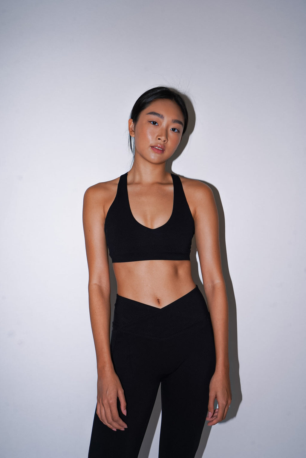 Midnight Halter Sports Bra –