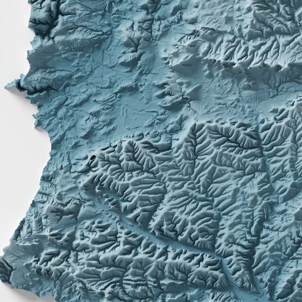 Wiltshire County Shaded Relief