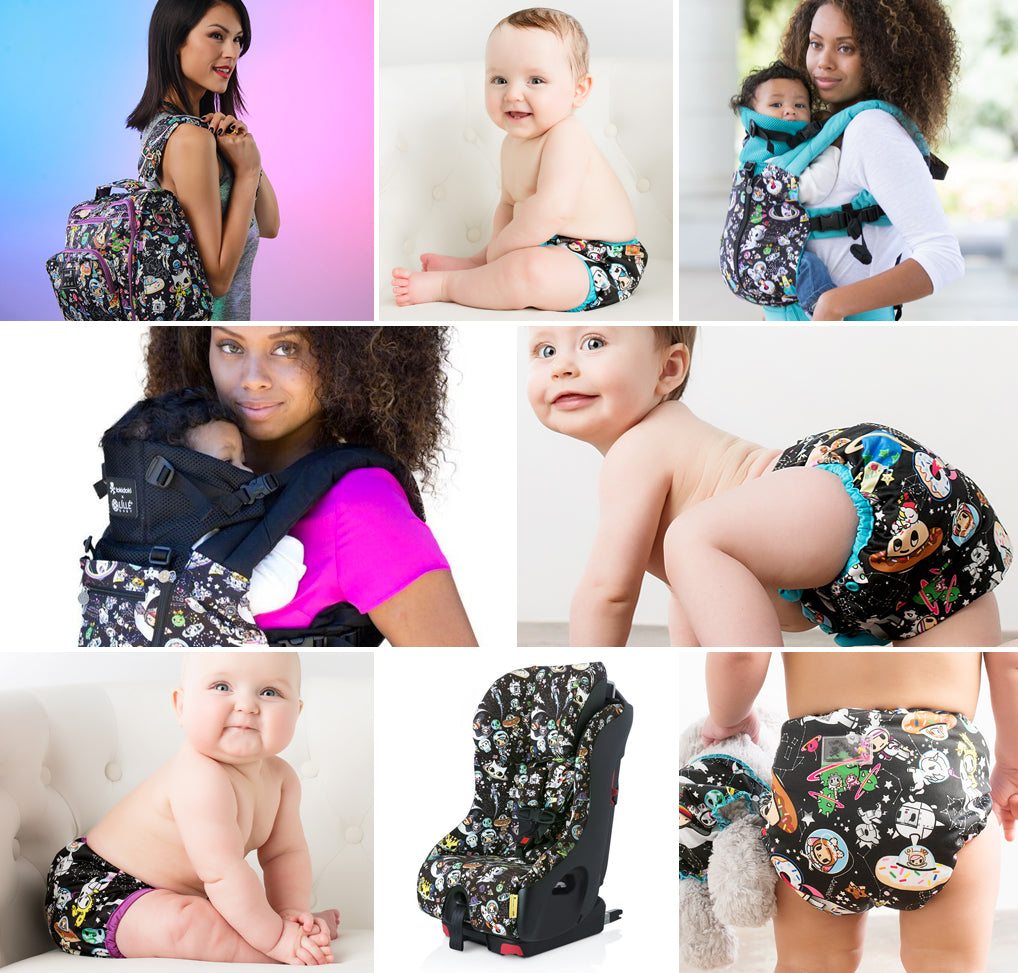 tokidoki x Kanga Care tokiSpace Rumparooz cloth diaper limited edition collaboration print