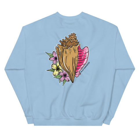 Pale blue crew neck sweater FRIDA BLUE