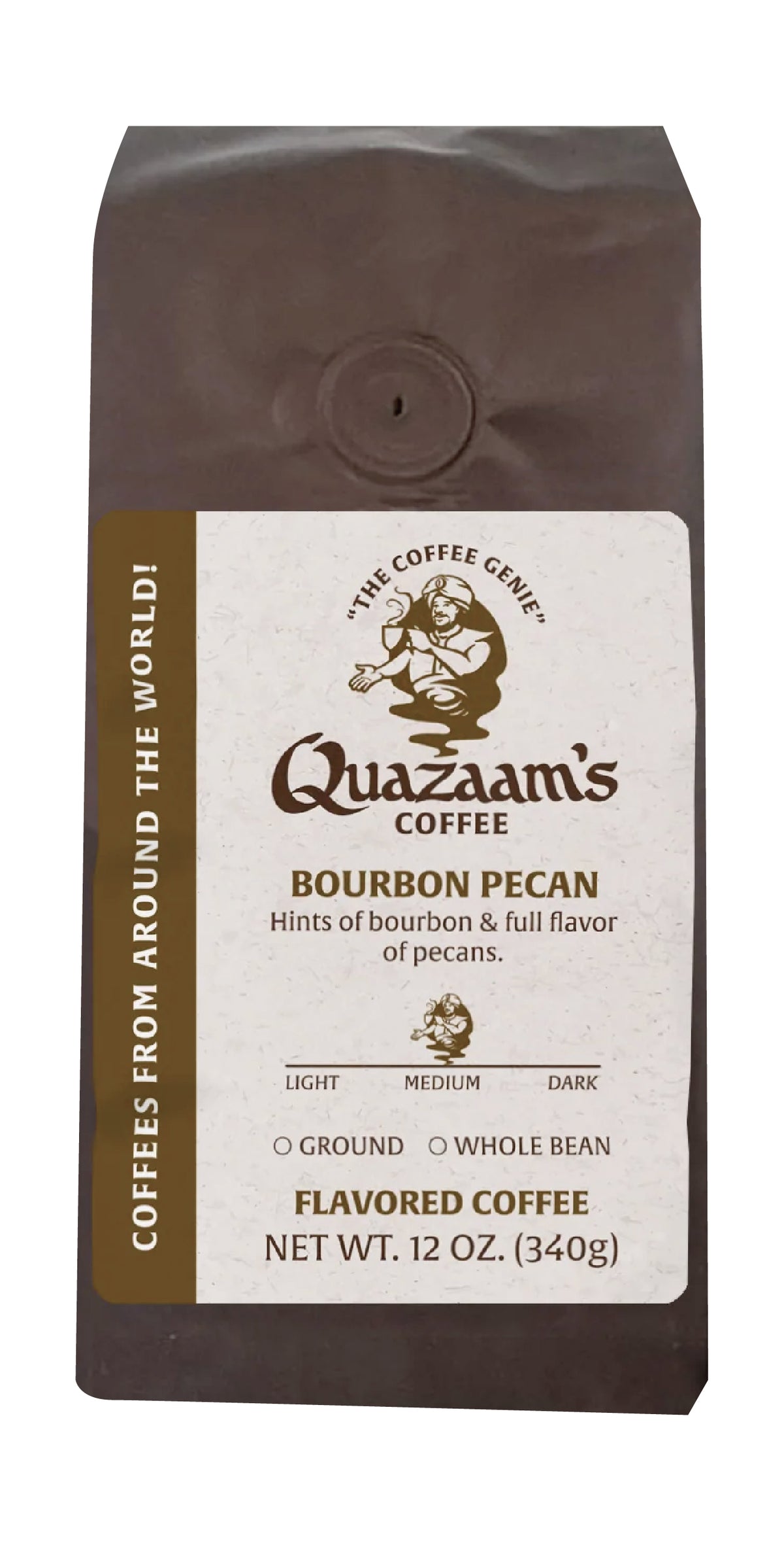 Image of Quazaam's Coffee's Pumpkin Spice coffe bag and coffee capsule