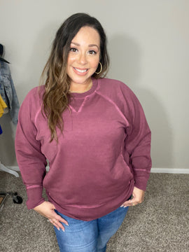 Olivia French Terry Pullover with Pockets