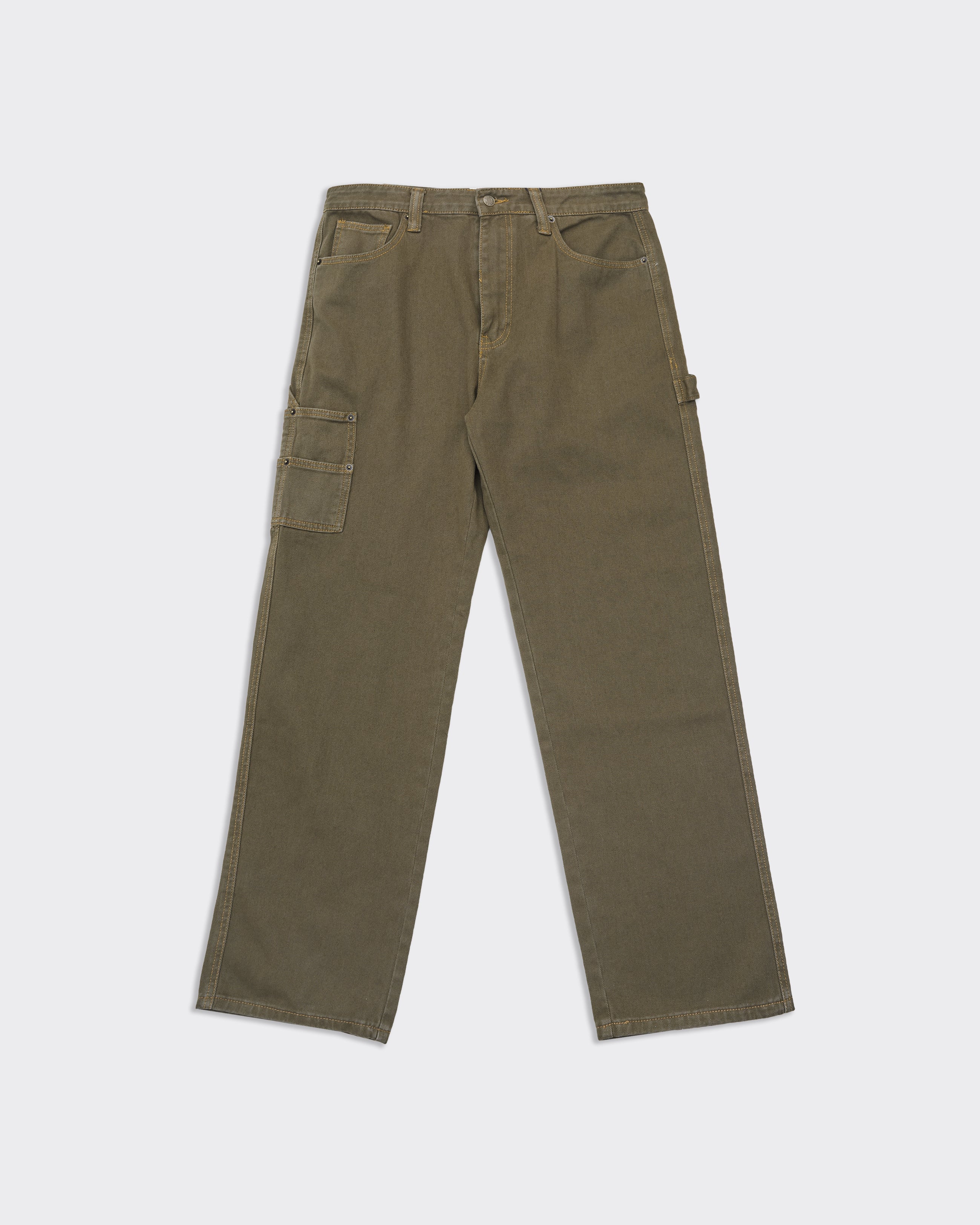 Guess Originals Pantalone Overdyed Carpenter Vintage Verde