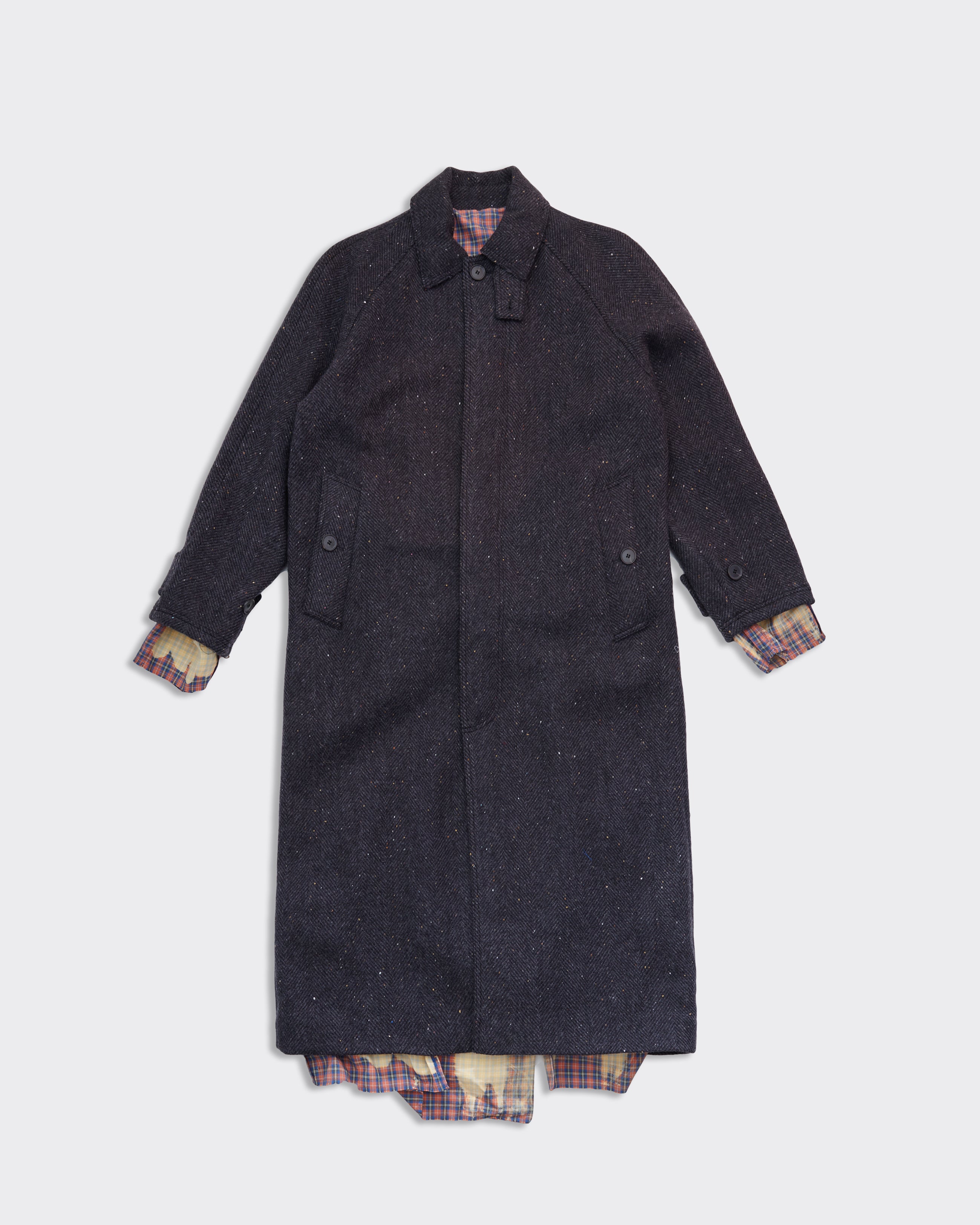 Wood Wood Cappotto Philip Reversible Carcoat Washed Black