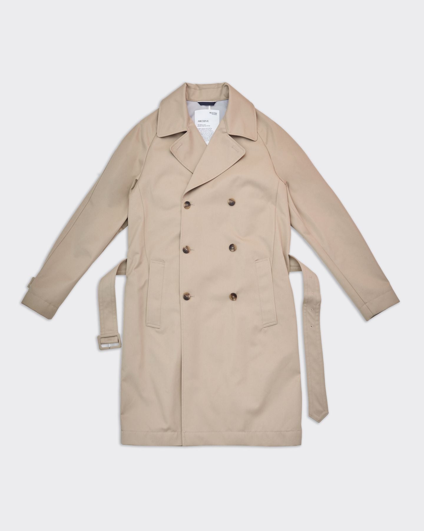 Image of Selected Homme Trench Archive Beige