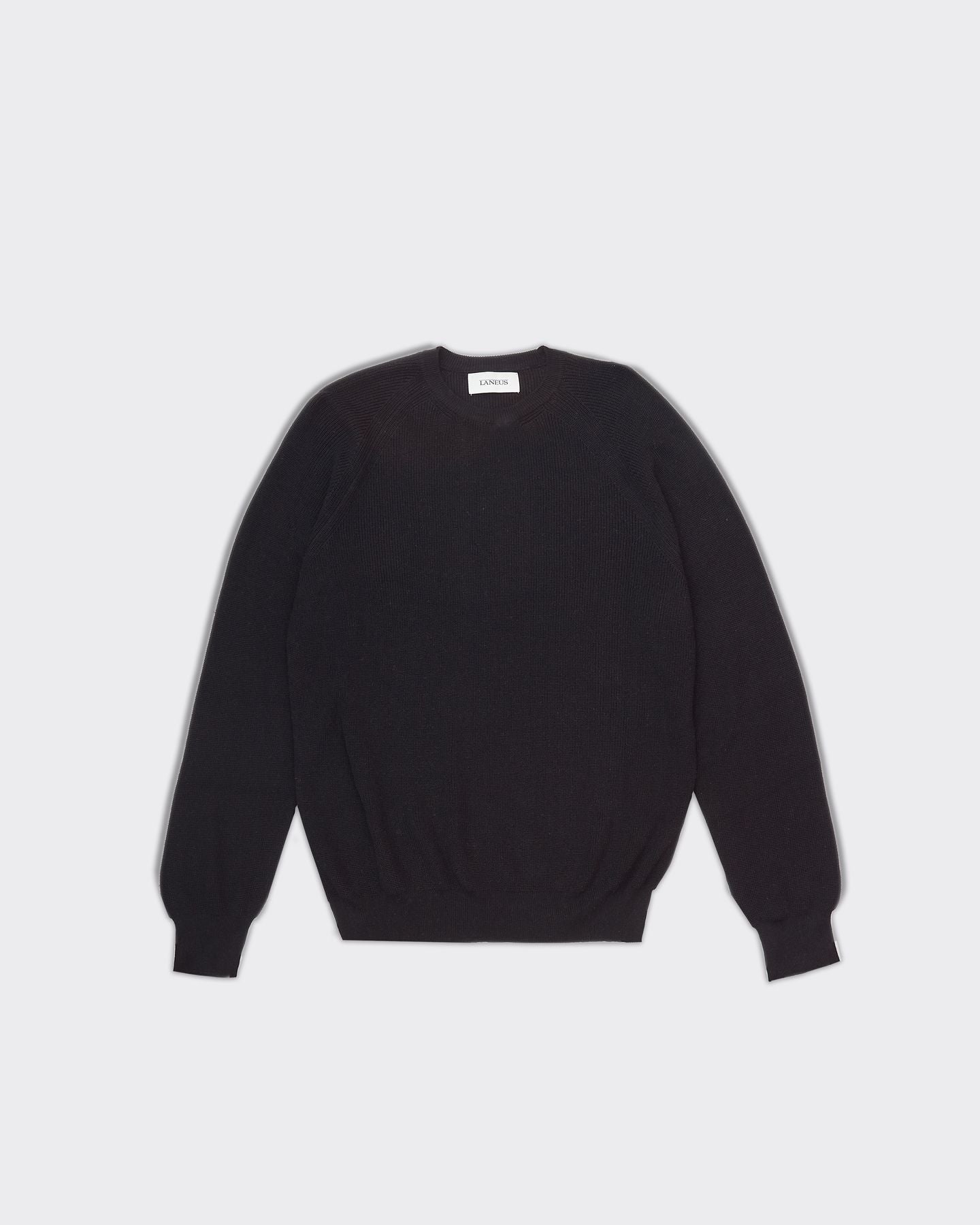 Laneus Maglione Crewneck Knitted Nero