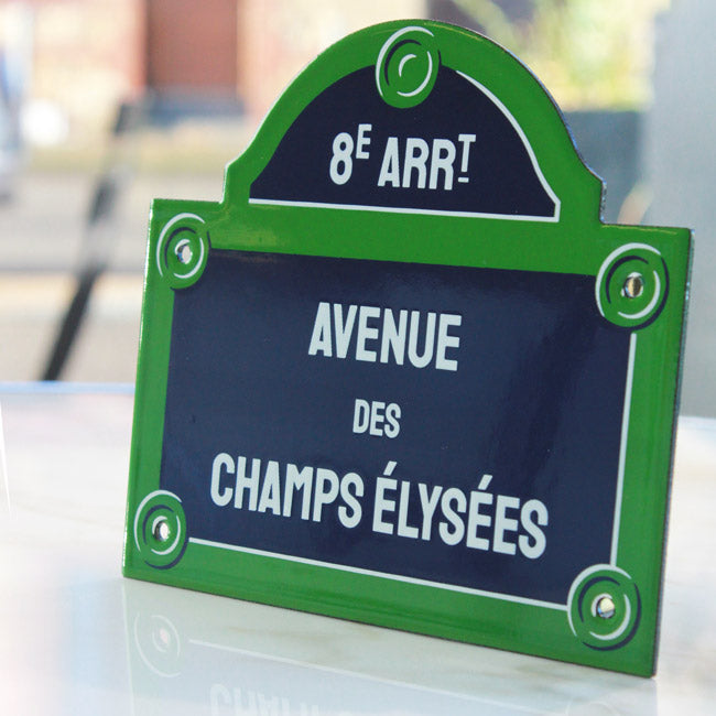 Paris enamel plaque